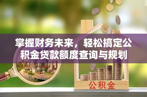 新兴掌握财务未来，轻松搞定公积金贷款额度查询与规划