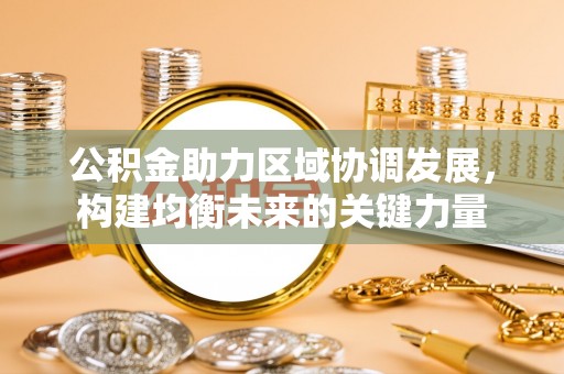 新兴公积金助力区域协调发展，构建均衡未来的关键力量