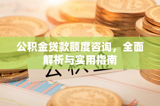 新兴公积金贷款额度咨询，全面解析与实用指南