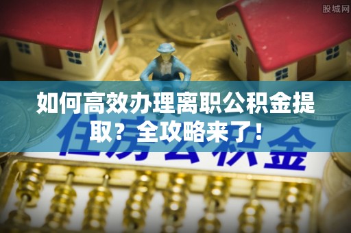 新兴如何高效办理离职公积金提取？全攻略来了！