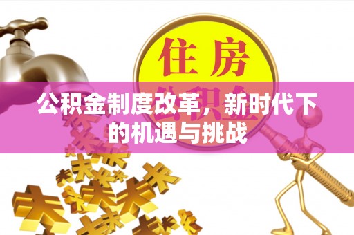 新兴公积金制度改革，新时代下的机遇与挑战