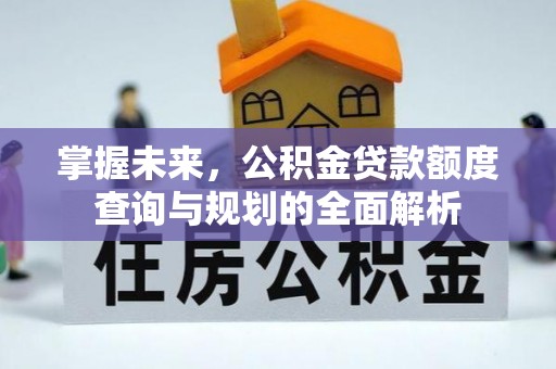 新兴掌握未来，公积金贷款额度查询与规划的全面解析