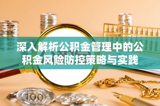 新兴深入解析公积金管理中的公积金风险防控策略与实践