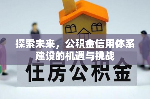 新兴探索未来，公积金信用体系建设的机遇与挑战